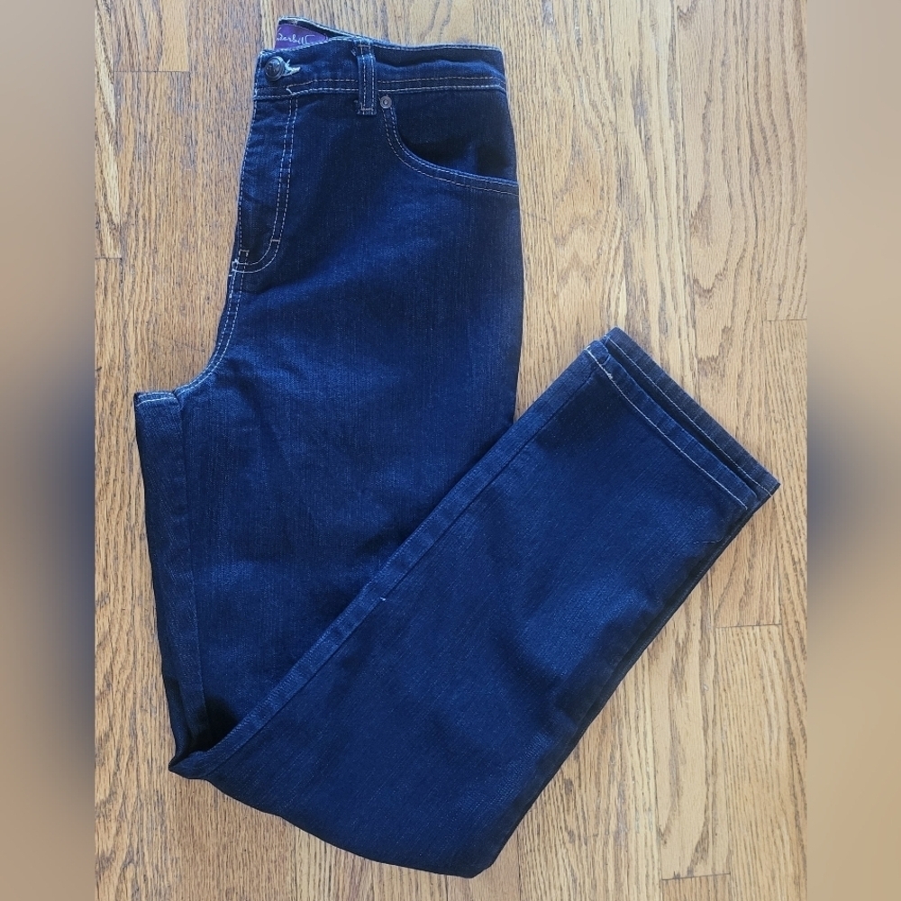 GV,Gloria Vanderbilt, Dark Blue Women's Jeans. Size 8